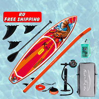 RU gratis pengiriman Dropshipping sup Koi papan dayung Paddel sup papan tiup Surfing papan selancar penjualan olahraga air papan selancar