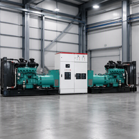 Groupes électrogènes parallèles et connectés au réseau 80 kVA 100 kVA 200 kVA 250 kVA 300 kVA, type GGD, pour salle informatique, générateur diesel