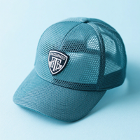 Casquette de baseball personnalisable à 6 panneaux avec broderie de logo à couverture complète et à pois en forme de léopard.