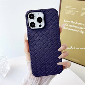 Pour OPPO A77S/A77/A57E/A5/A40/A18/A12/A3X/A3/<span class=keywords><strong>A7</strong></span> motif tissé fumée couverture arrière TPU Dissipation thermique antichoc étui de téléphone portable - Product Image 1