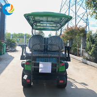 Voiture de golf électrique à énergie solaire Robetaa 48V avec moteur 5KW, modèles en acier 6 places, certifiée CE