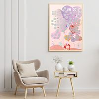 Affiche à gratter d'anniversaire de la Saint-Valentin-Idées de dates 100 pour les couples Grands produits rares Papier carton cadeau