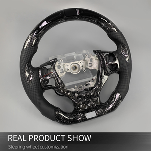 Volante Personalizado de Fibra de Carbono con Detalles Plateados y Pantalla LED de RPM para <span class=keywords><strong>Lexus</strong></span> <span class=keywords><strong>IS</strong></span> RC GS NX 500 350 300h <span class=keywords><strong>250</strong></span> F Sport 2013-2025 - Product Image 3