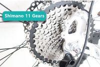 Vélo VTT électrique 250W à moteur central en alliage d'aluminium 29 "VTT électrique 36V 13Ah avec 11 vitesses