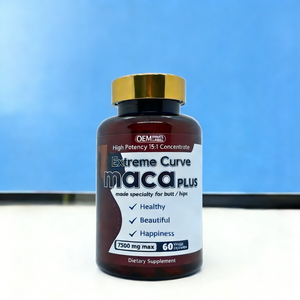 Kapsul Maca Pabrik, Penambah Pinggul Herbal untuk Dewasa, Suplemen <span class=keywords><strong>Vitamin</strong></span> untuk Wanita dan Pria, 60 Kapsul, Umur Simpan 18 Bulan, <span class=keywords><strong>2</strong></span> Dosis Harian - Product Image 3