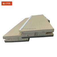 Portes intérieures en bois composite mélaminé minimalistes, texture bois naturel, porte à panneau plat avec finition douce au toucher