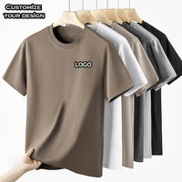 Camisetas de Color Sólido al por Mayor de Fábrica, Camisetas con Logotipo Gráfico Impreso Personalizado, Diseño de Camiseta Sublimada, Camisetas Blancas para Hombre de Talla Grande