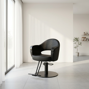 Sillas de Peluquería All Black Beauty, Silla de Estilismo para Damas, Muebles de Salón de Belleza - Product Image 1