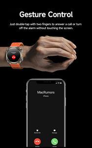 สมาร์ทวอทช์ Z7 Ultra สำหรับผู้ชาย หน้าจอ HD สา<span class=keywords><strong>ย</strong></span>คู่ พร้อมเข็มทิศ ติดตามการนอนหลับ ระบบนำทาง GPS กันน้ำระดับ IP67 ตรวจสอบสุขภาพ รับสายโทรศัพท์ - Product Image 5