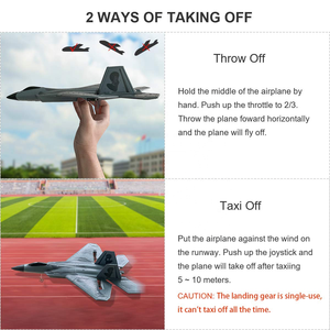 <span class=keywords><strong>Avion</strong></span> RC F22 <span class=keywords><strong>Raptor</strong></span> facile à piloter, contrôle longue distance 200M, 2.4G 2CH, planeur en mousse EPP avec gyroscope intégré, <span class=keywords><strong>avion</strong></span> de voltige pour enfants - Product Image 5