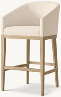 Chaise de bar en bois massif américaine