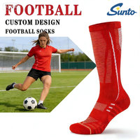 Chaussettes de football personnalisées de haute qualité, design gratuit, pour hommes et femmes, respirantes, chaussettes de sport personnalisées