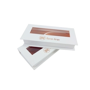 Custom Luxury <b>Book</b> Shaped Rigid Magnetic Cardboard Eyelash Gift <b>Box</b> with UV Coating Embossing Recycled Materials Sponge Lining - Product Image 2