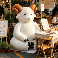 Chèvre gonflable personnalisée, mouton gonflable, animal gonflable de dessin animé pour la décoration ou la publicité