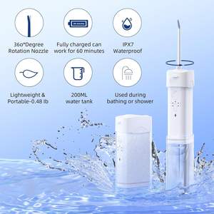 Irrigador Bucal Inalámbrico Portátil para Irrigación Oral, Capacidad de 180 ml, Limpiador Dental Fácil de Usar para Uso Doméstico - Product Image 3