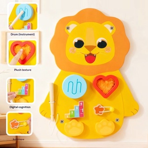 Jouets muraux en bois pour la <span class=keywords><strong>maternelle</strong></span>, décorations de couloir, jeux éducatifs pour enfants, tableaux cognitifs pour l'éducation précoce, Montessori mural - Product Image 3