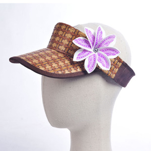 High Quality Handmade Foam Tiare Hawaiian <strong>Straw</strong> Woven HH00010 <strong>Hat</strong> for Summer Beach Island Holiday Daily Decorative Headwear - Product Image 6