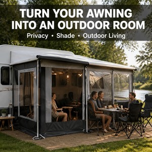 Enceinte de <span class=keywords><strong>caravane</strong></span> personnalisée avec <span class=keywords><strong>auvent</strong></span>, pièce de privacité pour camping-car, fabricant OEM - Product Image 2