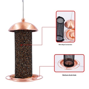Outdoor Hanging Metal Cylindrical Automatic <strong>Bird</strong> <strong>Feeder</strong> for Courtyard &amp; Garden Use Customized From China - Product Image 3