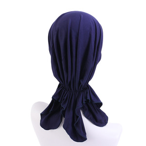 Écharpe musulmane en coton bambou pré-nouée Chemo Bonnet Caps Femmes Turban Chapeau Couvre-chef <span class=keywords><strong>Foulard</strong></span> Wrap Cancer Bandanas - Product Image 5