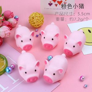 Juguete de cerdo Kawaii para apretar, lindos juguetes blandos de mascotas para niños, antiestrés, sonoro, de goma suave, mini juguetes de cerdo para aliviar el estrés. - Product Image 4