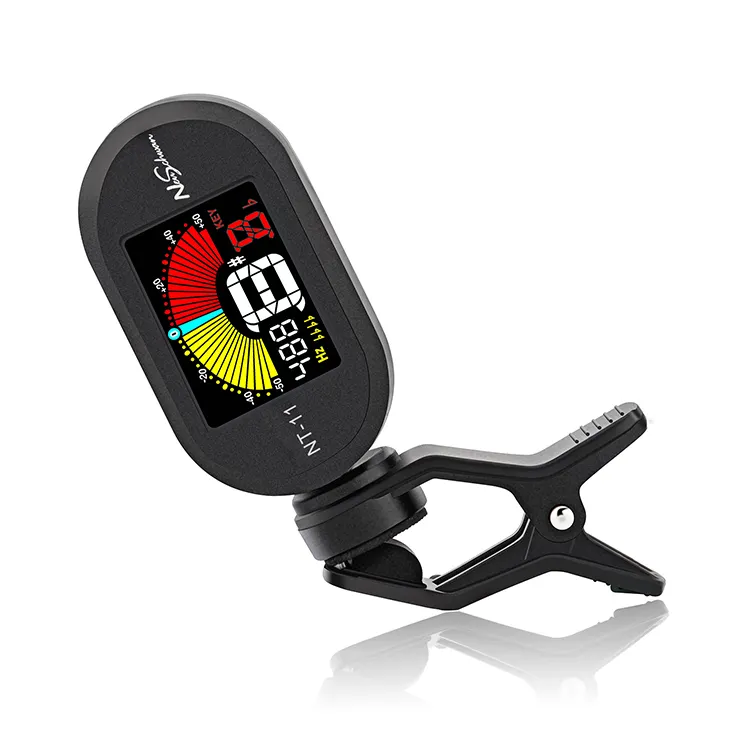 Groothandel Grote Kleurrijke Lcd Display Batterij Gitaar Clip-On Tuner Voor Chromatische/Gitaar/Bas/Ukulele/viool