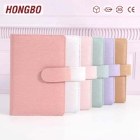 Hongbo Meilleure vente personnalisé disponible 27 prêt à expédier couleur Saffiano Epi cuir A6 or 6 anneaux cahier classeur planificateur quotidien