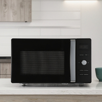 Oven Microwave listrik baja tahan karat multifungsi 23L untuk penggunaan rumah tangga & Hotel