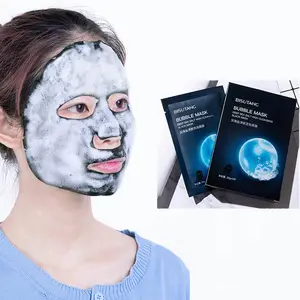 OEM Корейская черная маска для лица с пузырьками увлажняющая осветляющая кислородная пузырчатая маска для лица