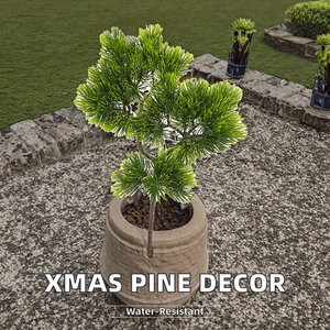 <span class=keywords><strong>LO</strong></span>-02 Kerst Chinees Nieuwjaar Decoratie Groene Plant 45 Koppen Kunstmatige Dennennaalden Mooie Dennentakken Kunstmatige Dennentakken - Product Image 3