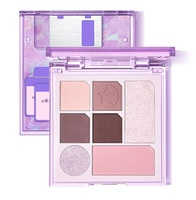 7 couleurs ombre à paupières plaque poudre plaque mat terre couleur maquillage fard à paupières apprêt maquillage Palette gris haute brillance Blush Flash
