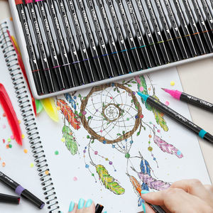 Juego de 24 Rotuladores Metálicos de Doble Punta, Rotuladores Artísticos para Papel Negro - Product Image 2