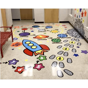 Autocollant en vinyle personnalisé en forme de jeu de pierres, imperméable et écologique, avec impression UV et vernis mat, pour décoration intérieure et jeu de puzzle au sol - Product Image 6