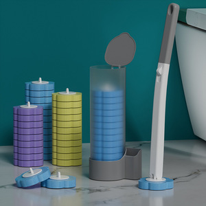 Lo <span class=keywords><strong>scopino</strong></span> monouso in plastica con asta lunga per uso domestico è dotato di testina di <span class=keywords><strong>ricambio</strong></span> e liquido detergente - Product Image 2