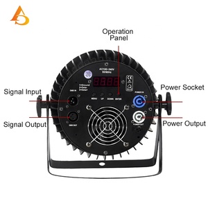 AICPOSE <span class=keywords><strong>Personnalisation</strong></span> 18x18W 6-en-1 RGBWA+UV IP33 Beam 25 DMX512 Projecteur LED Par pour Fête DJ Scène - Product Image 5