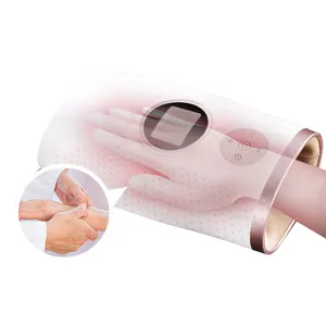 OEM-Handmassagegerät mit Heizung für Frauen wiederaufladbare Knödelmassage Finger Taubheit Luftkompression schnurloses elektrisches Handmassagegerät
