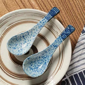 Cuillères <span class=keywords><strong>à</strong></span> soupe rétro <span class=keywords><strong>en</strong></span> céramique pour restaurant japonais 14cm Vaisselle de cuisine domestique <span class=keywords><strong>Cuillère</strong></span> <span class=keywords><strong>à</strong></span> <span class=keywords><strong>café</strong></span> et cuillères <span class=keywords><strong>à</strong></span> riz - Product Image 1