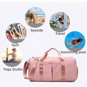 Sac de voyage pliable et portable, grand format, personnalisé, étanche, avec compartiment à chaussures, idéal pour la gym et le sport – Vente en gros - Product Image 4