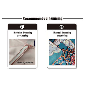 מותאם אישית בתפזורת שיער מודפס 90 ס "מ * 90 ס" מ צבעים מוצקים בצבע שחור צעיף משי - Product Image 4