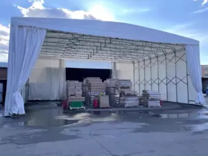 Tente spacieuse à ouverture rapide, abri <span class=keywords><strong>de</strong></span> <span class=keywords><strong>stockage</strong></span> pour matériaux <span class=keywords><strong>de</strong></span> construction et entreposage temporaire - Product Image 2