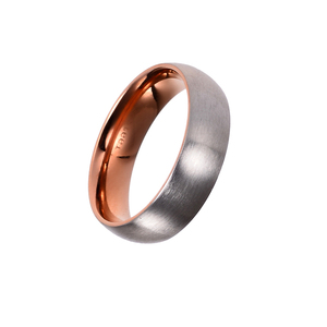 <span class=keywords><strong>Alianza</strong></span> <span class=keywords><strong>de</strong></span> boda chapada en oro rosa negro anillos <span class=keywords><strong>de</strong></span> <span class=keywords><strong>compromiso</strong></span> <span class=keywords><strong>de</strong></span> acero inoxidable cepillado mate para pareja, conjunto <span class=keywords><strong>de</strong></span> joya - Product Image 1