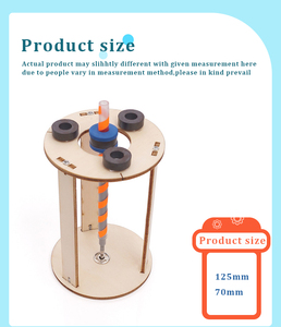 Jouet de bureau artistique à énergie cinétique, puzzle 3D en bois motorisé, activité de construction durable, apprentissage de la physique <span class=keywords><strong>Montessori</strong></span>, engrenages robustes - Product Image 5