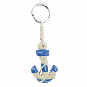 Portachiavi in Metallo Personalizzato con Apribottiglie, Portachiavi con Logo Personalizzato a Forma di Ancora - Product Image 2