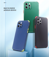 Coque de téléphone portable en TPU, antichoc, en Silicone, de couleur bonbon, dépoli, pour iPhone 13 12 Pro Max 11 8 plus, 2.0mm, nouveau, meilleure vente