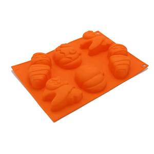 Lovely Halloween Pumpkin <b>Silicone</b> Mold Sustainable Cake <b>Tool</b> for Chocolate Gummy Sugar Candle Use - Product Image 2