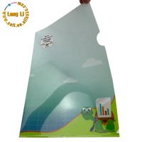 Carpeta Archivadora de Palanca Transparente A4 de Primera Calidad, en Forma de L, de PP, con Superficie Brillante/Mate/Esmerilada, para Uso Escolar y de Oficina