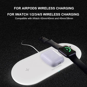 Qi <span class=keywords><strong>Chargeur</strong></span> Sans Fil 10W pour <span class=keywords><strong>Apple</strong></span> Montre 5 4 3 2 1 Airpods iWatch 10W 3 en 1 protection de Remplissage Sans Fil rapide pour <span class=keywords><strong>iPhone</strong></span> 11 Pro XS X - Product Image 5