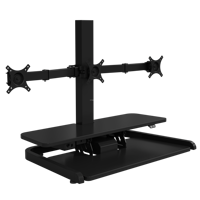 Convertisseur de bureau réglable en hauteur en bois pliable au design moderne pour une posture saine, noir