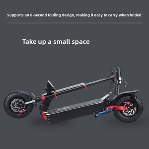 Potente Scooter Eléctrico de Doble Motor de 5600W para Adultos, 60V, Alta Velocidad 85km/h, Plegable, Batería de Litio de 30AH, Aluminio - Product Image 4