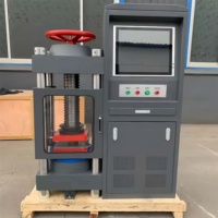 Máquina de Ensayo de Compresión Hidráulica para Concreto, Equipo de Prueba de Compresión de Cemento, Probador de Resistencia al Aplastamiento de Concreto de 2000 kN